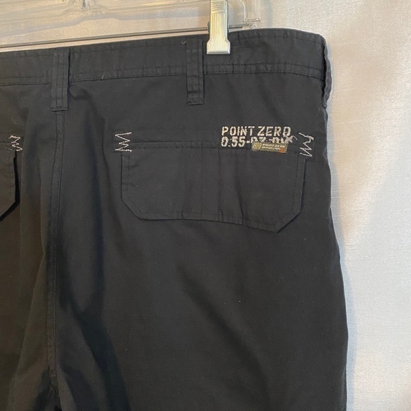 Point Zero Cargo Board Shorts Black Mens  40 - Picture 7 of 13